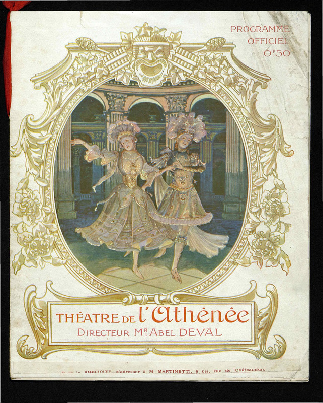 Théâtre de l'Athénée : Programme officiel [1903]