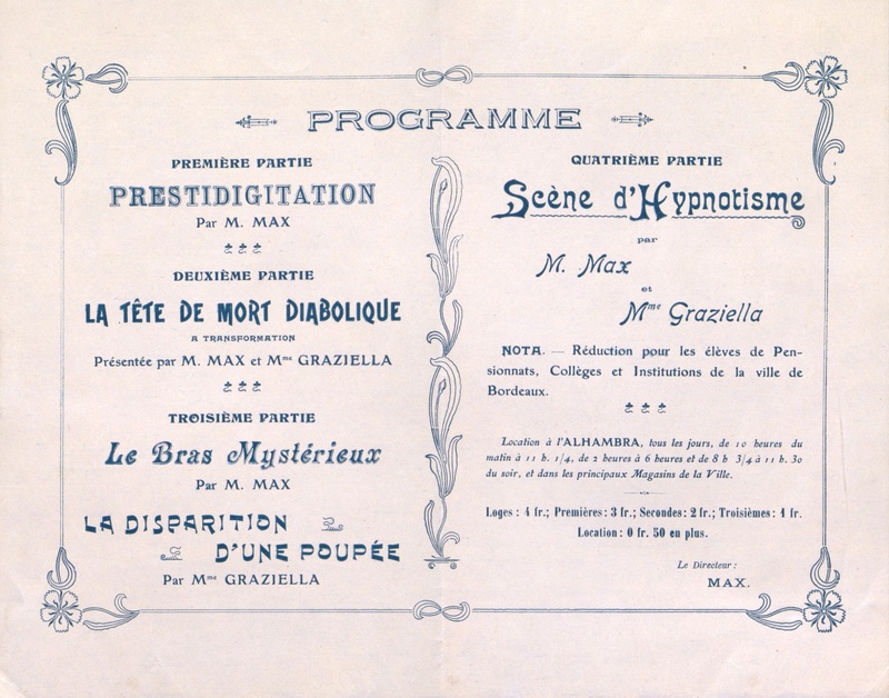 Alhambra - Théâtre Smart- Grande soirée de gala. Programme