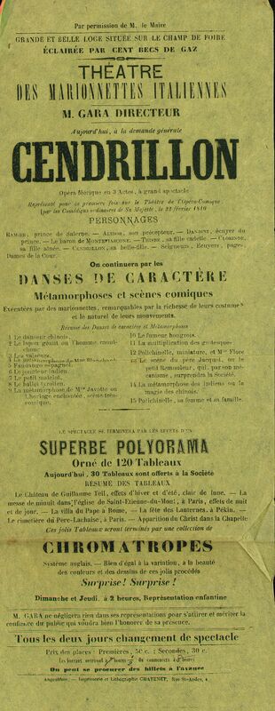 Cendrillon : opéra féérique en 3 actes