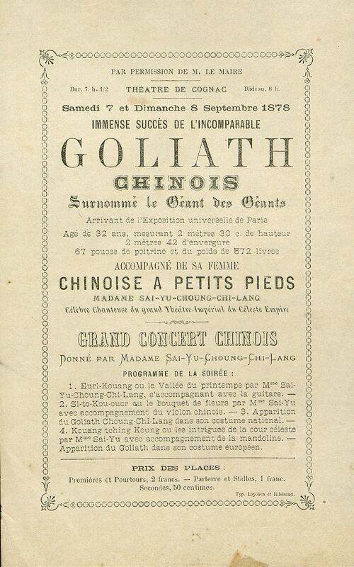 Goliath chinois surnommé le Géant des Géants