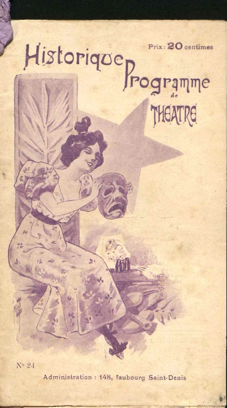 Programme du Théâtre Antoine
