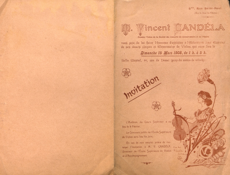 Programme Vincent Candela