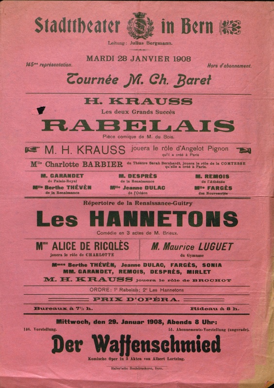 Rabelais, pièce comique
