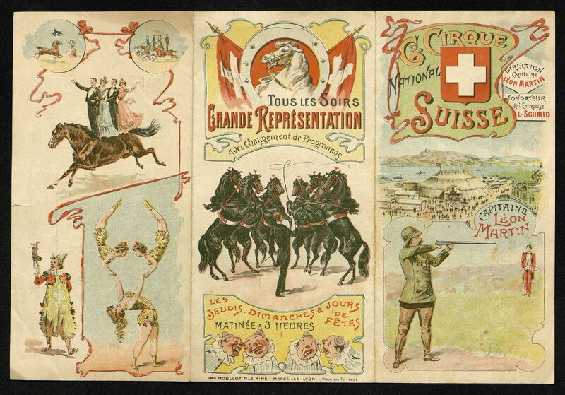 Grand Cirque National Suisse. Programme