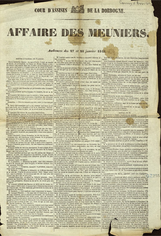 Affaire des meuniers : audience des 27 et 28 janvier 1848