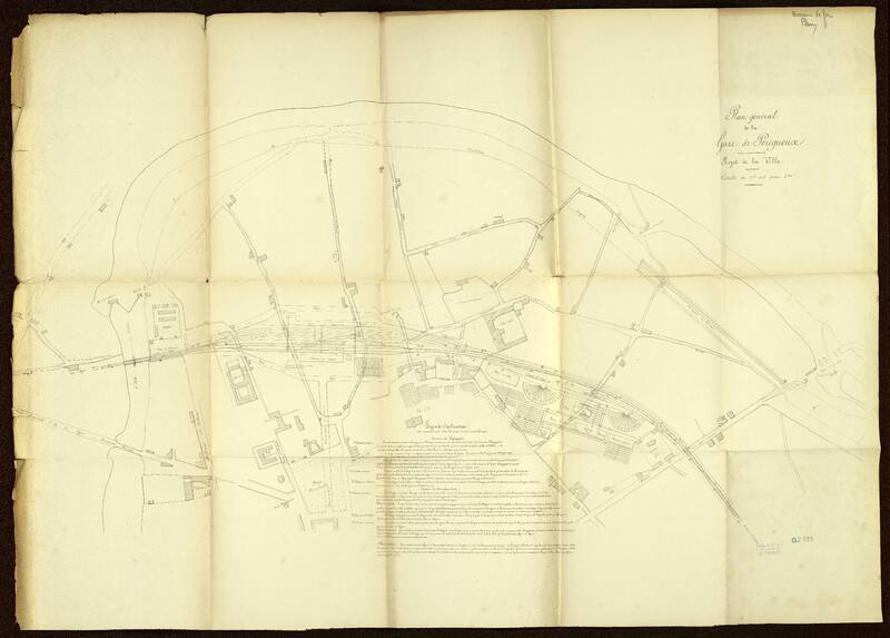 Plan général de la gare de Périgueux : projet de la Ville