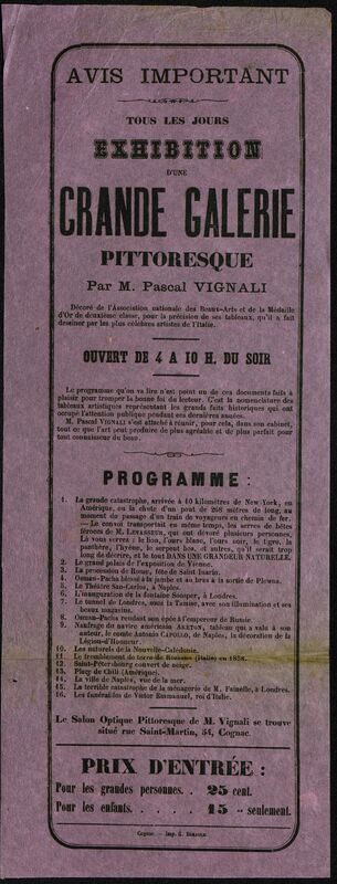 Exibition d'une grande galerie