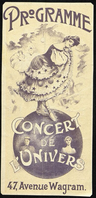 Programme concert de l'Univers