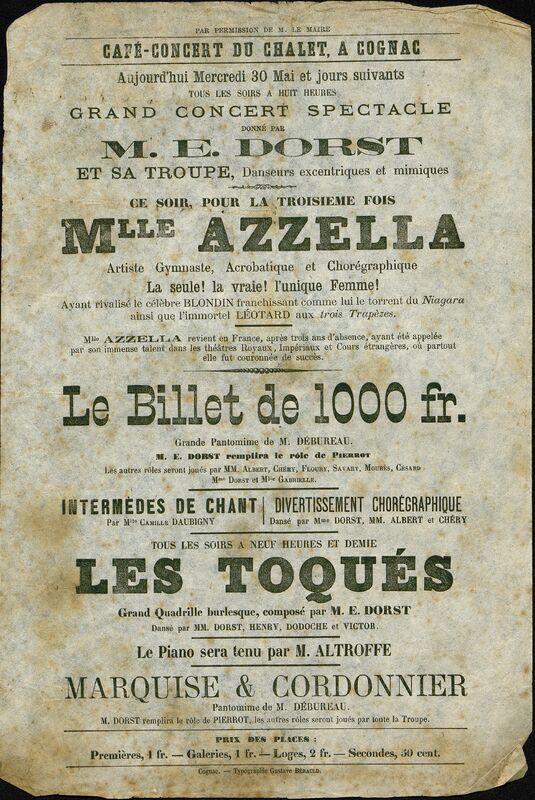 Grand Concert Spectacle M. E. Dorst