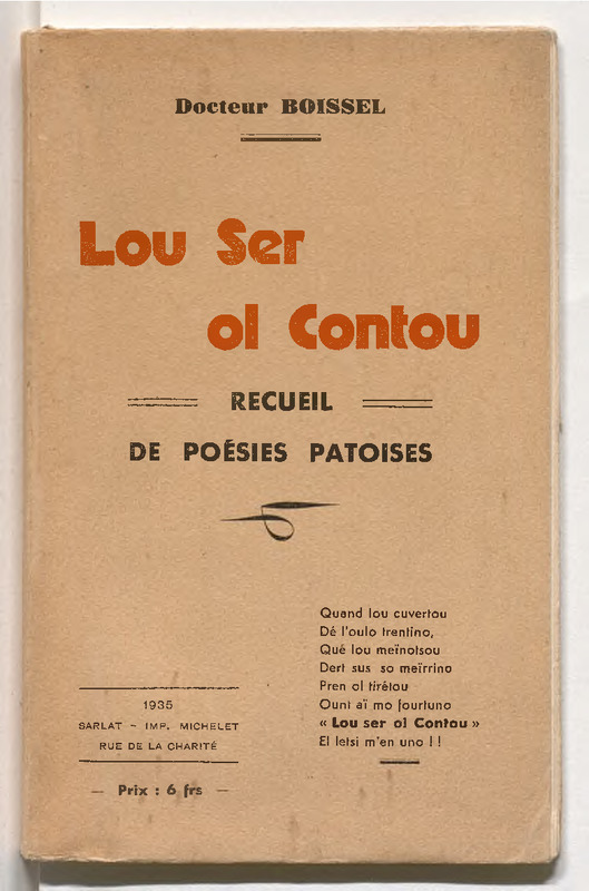 Lou Ser ol contou : recueil de poésies patoises