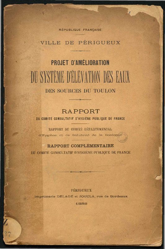 Projet d'amélioration du système d'élévation des eaux des sources du Toulon