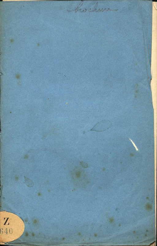 Maladie du raisin et de la pomme de terre en Suisse en 1851