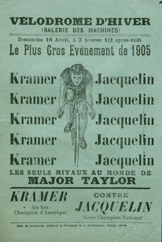 Kramer contre Jacquelin au Vélodrome d'Hiver