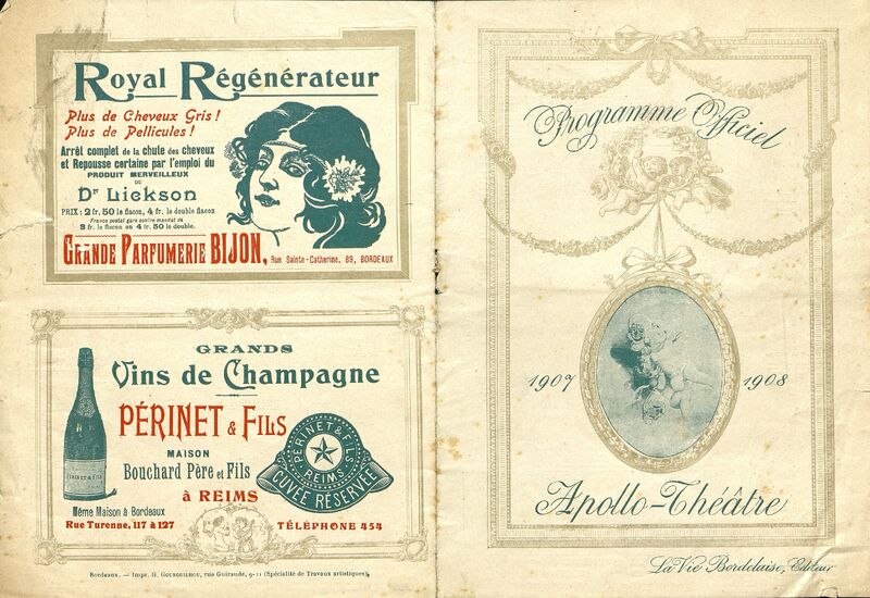 Programme officiel 1907-1908 : couverture