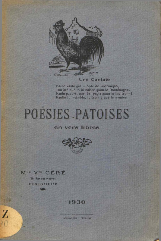 Poésies patoises en vers libres