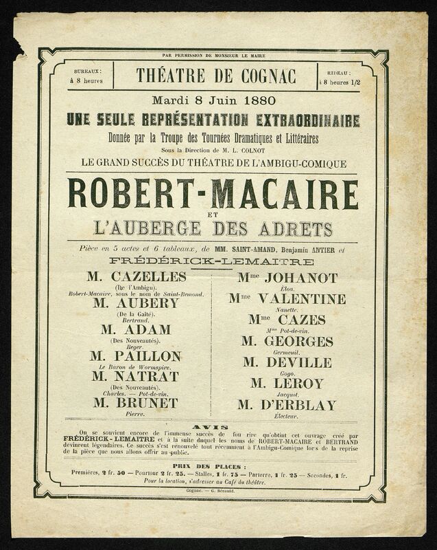 Robert-Macaire et l'Auberge des Adrets