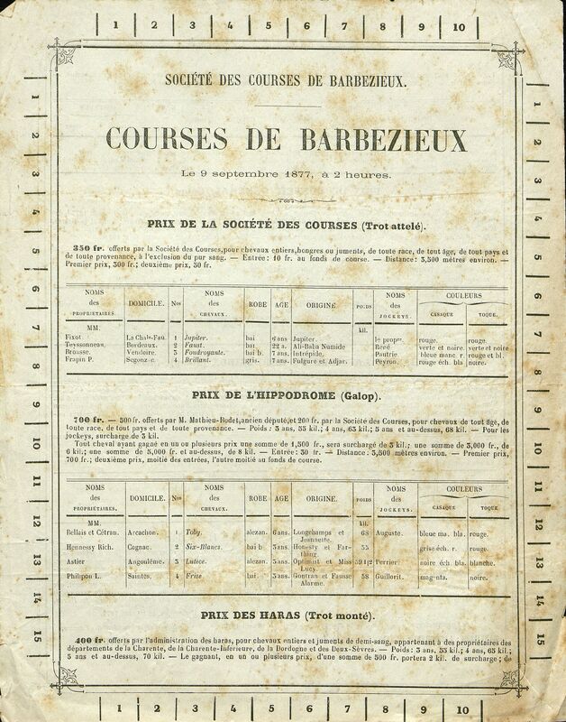 Courses de Barbezieux