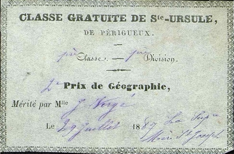 Classe gratuite de Sainte-Ursule de Périgueux