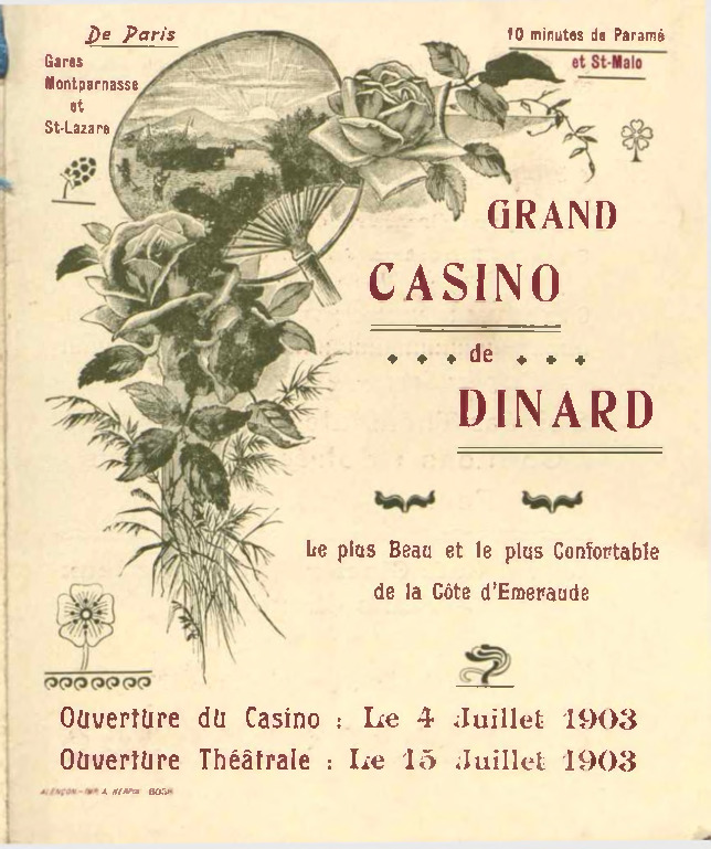 Grand Casino de Dinard : [programme]  1903