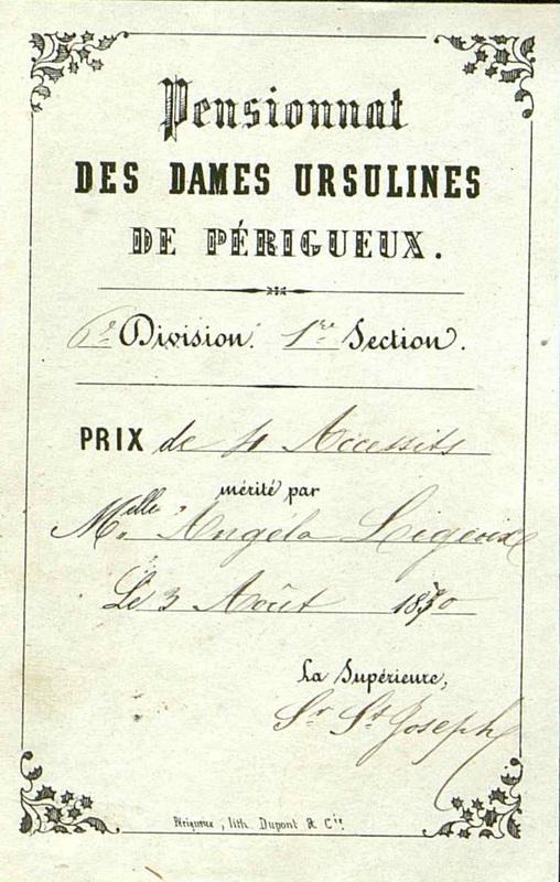 Pensionnat des dames Ursulines de Périgueux