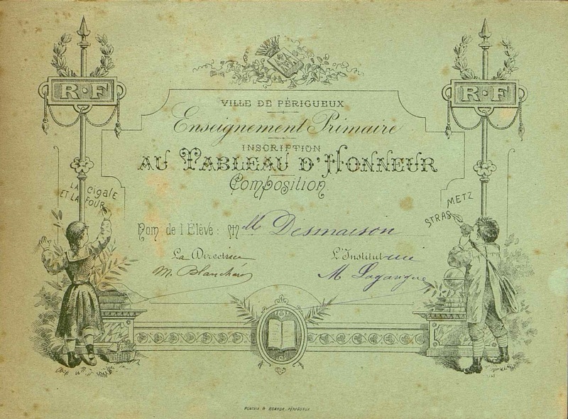 Tableau d'Honneur de l'Enseignement primaire