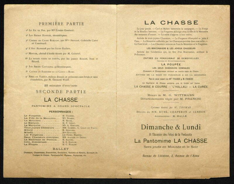 Programme Hippodrome