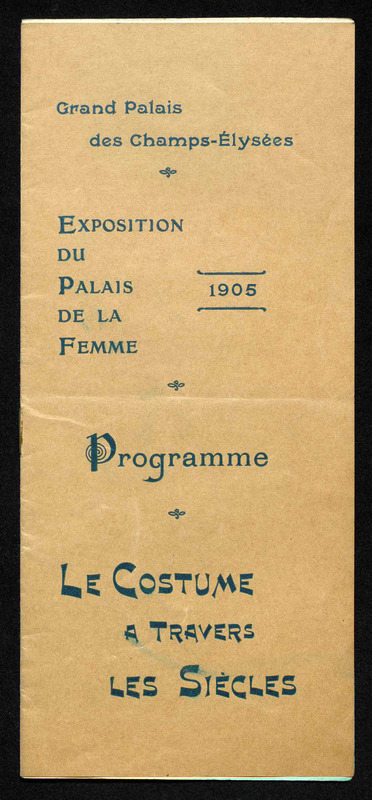 Exposition du Palais de la femme . Programme