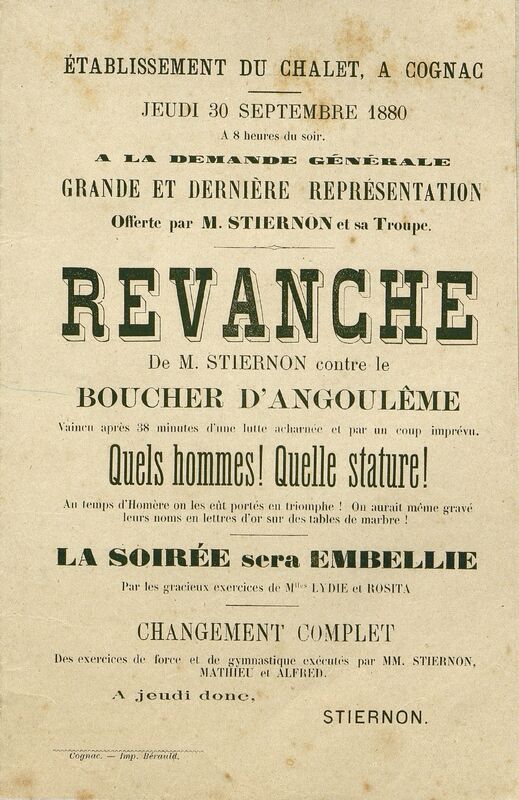 Revanche de M. Stiernon contre le Boucher d'Angoulême