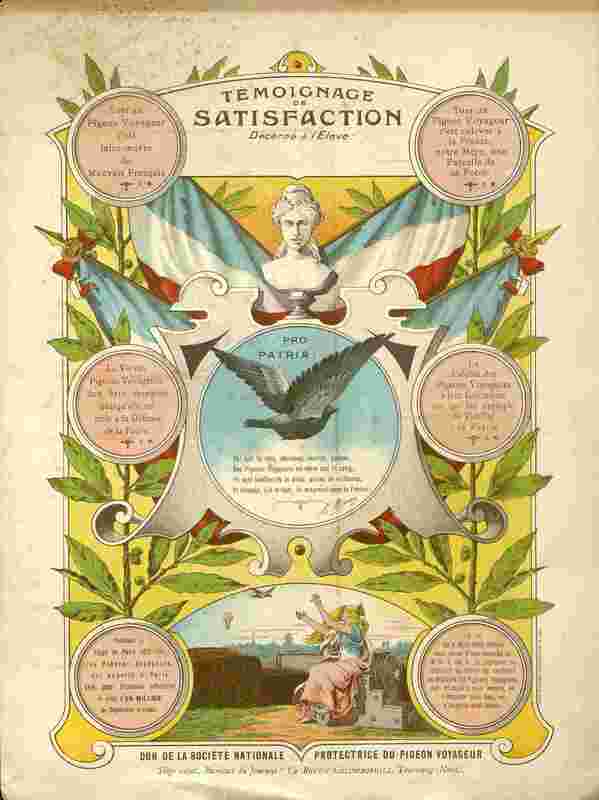 Témoignage de satisfaction . Pro patria