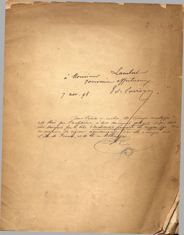 Les Origines de l'architecture française du Moyen Âge : lu dans la séance publique annuelle des cinq Académies du mardi 25 octobre 1898