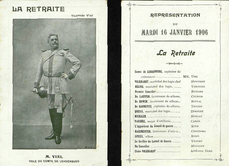 La retraite. [Spectacle]. M Vial