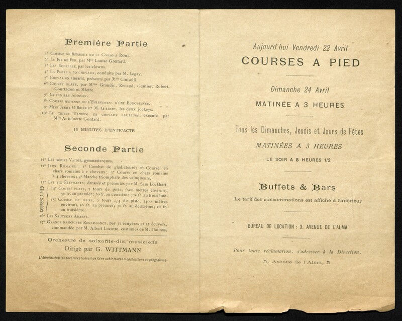 Programme de l'Hippodrome