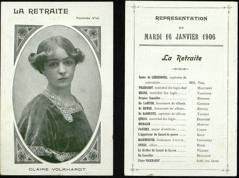 La Retraite [Spectacle], Claire Volkhard