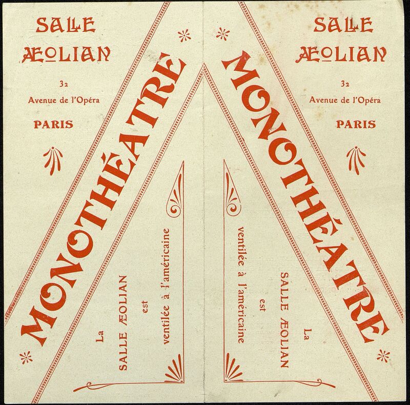Monothéâtre - Salle Aeolian